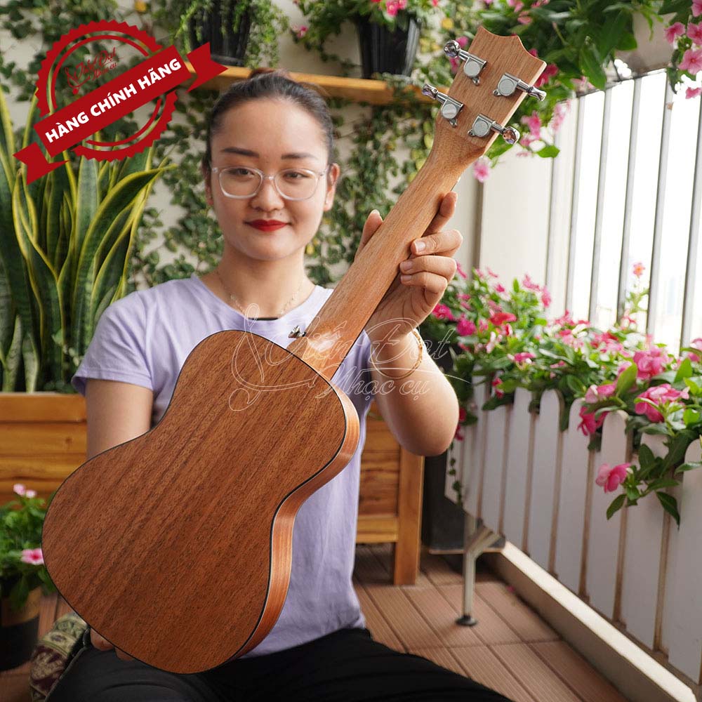 Đàn Ukulele Concert Chard WD-24THX-S, Họa tiết khác biệt, Mặt đàn Gỗ gụ - Hàng Chính Hãng