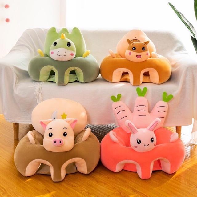 Ghế tập ngồi thú nhồi bông ngộ nghĩnh cho bé