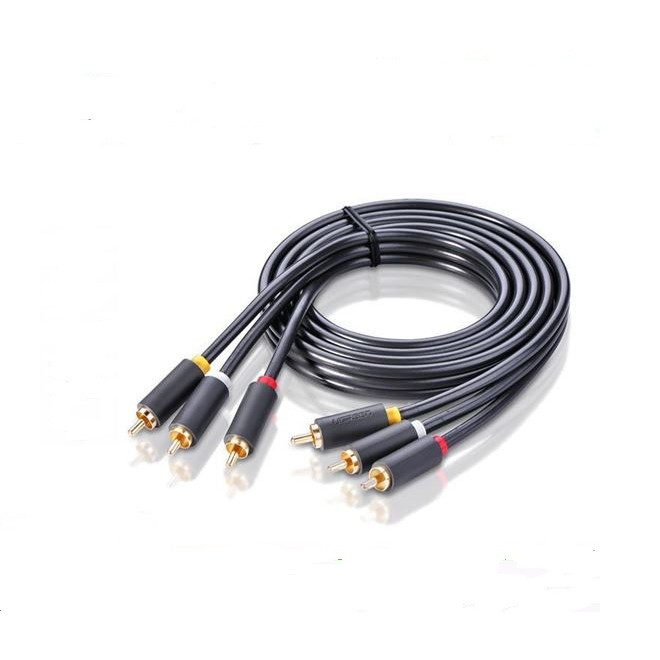 Dây Cáp AV 3 Hoa Sen Ra 3 Đầu Hoa Sen Ugreen - Hàng Chính Hãng 10524