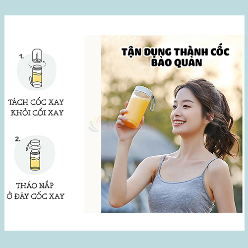 Máy xay sinh tố cầm tay Bear BL-B35V1 - Hàng chính hãng