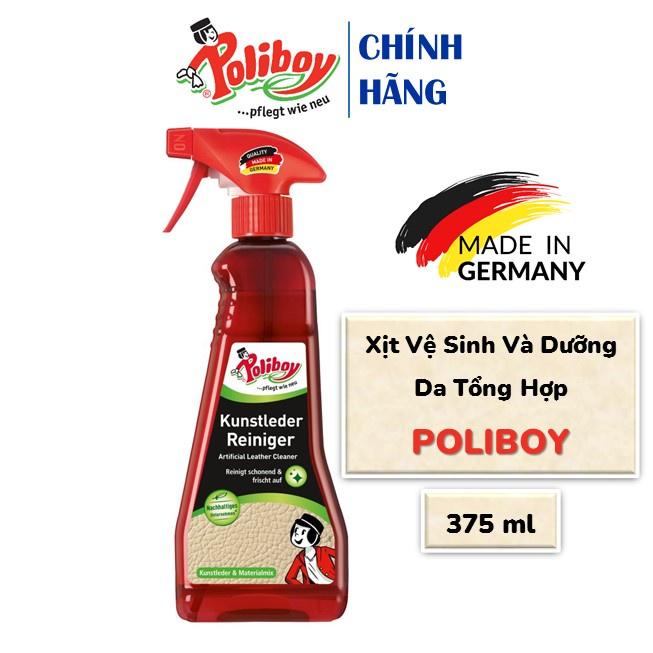 Xịt Vệ Sinh Da Tổng Hợp POLIBOY Bảo Dưỡng Túi, Ví Giả Da 375ml