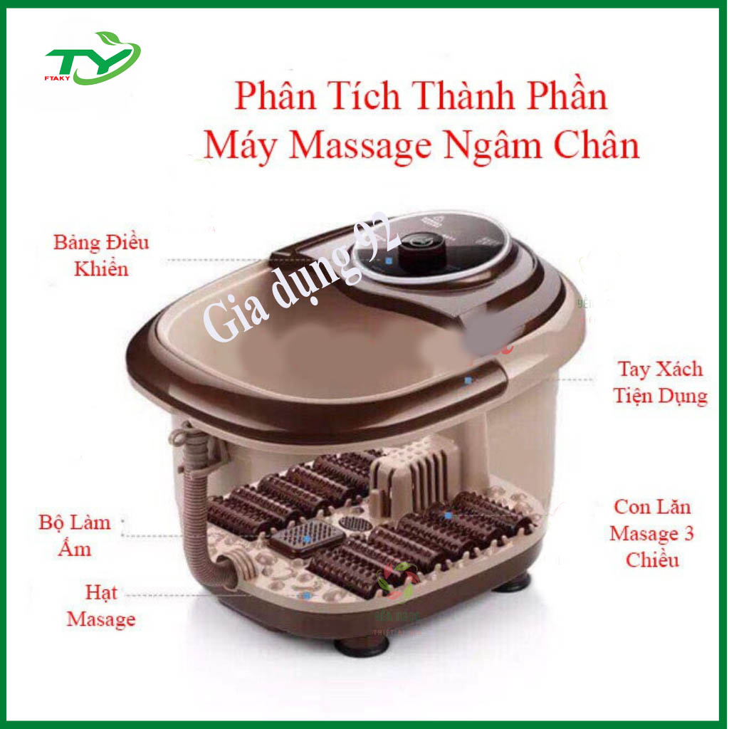 Bồn ngâm chân hồng ngoại có sục khí | Bồn ngâm chân không tự động | Bồn massage chân Hàng chính Hãng