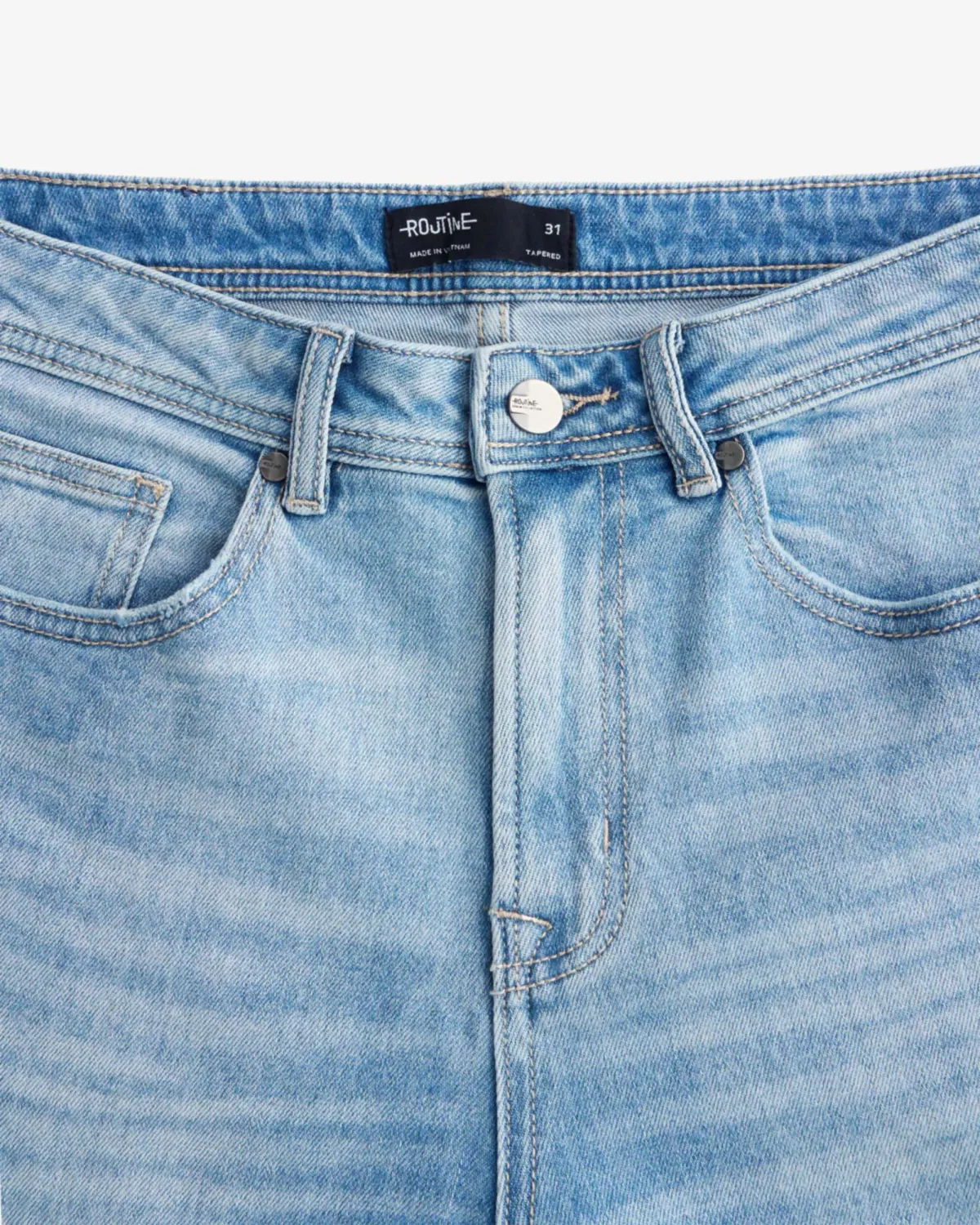 Quần denim nam thêu nhỏ Form Tapered - ROUTINE 10F25DPA017