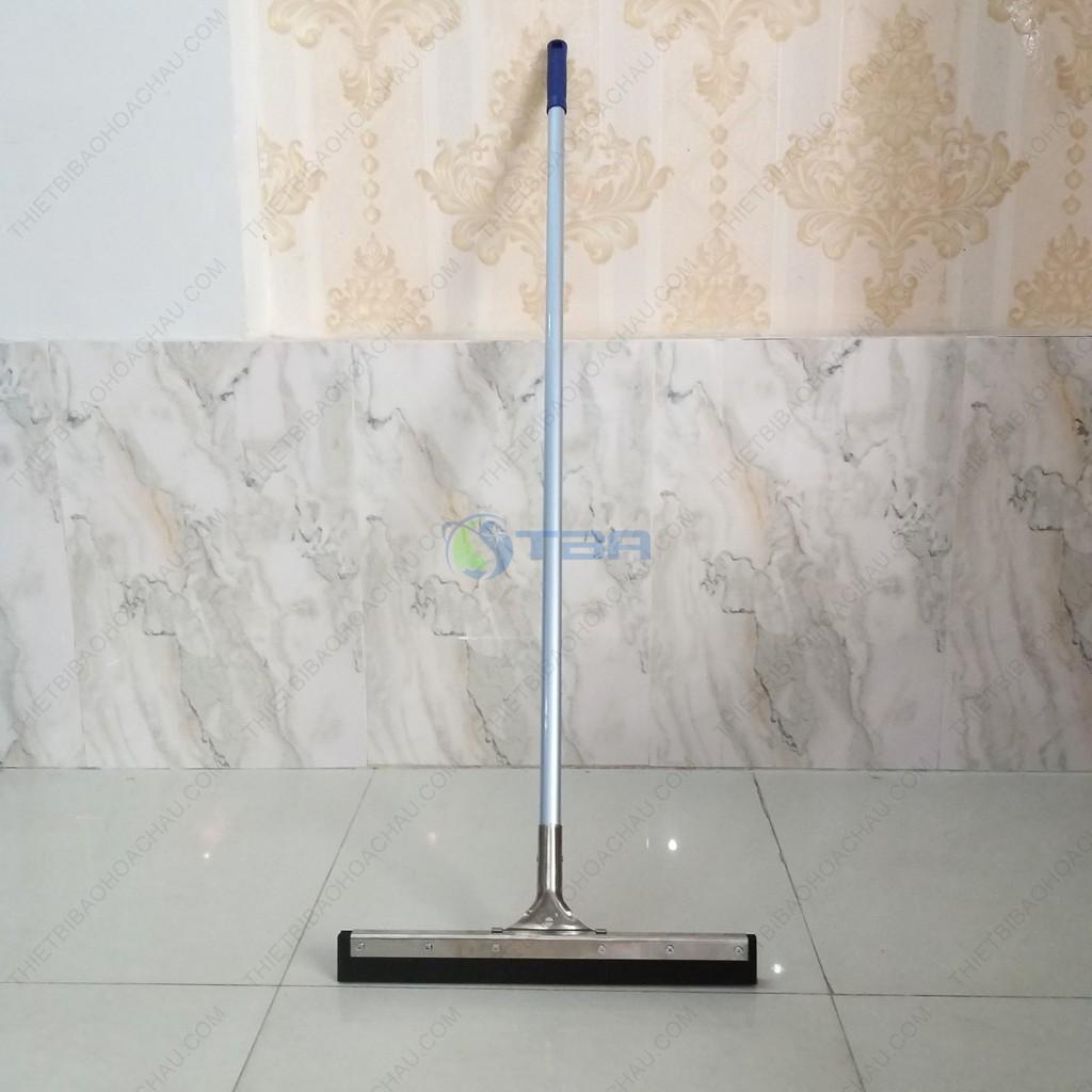 Cây gạt nước sàn ĐẦU INOX cao su 45cm cho Gia đình