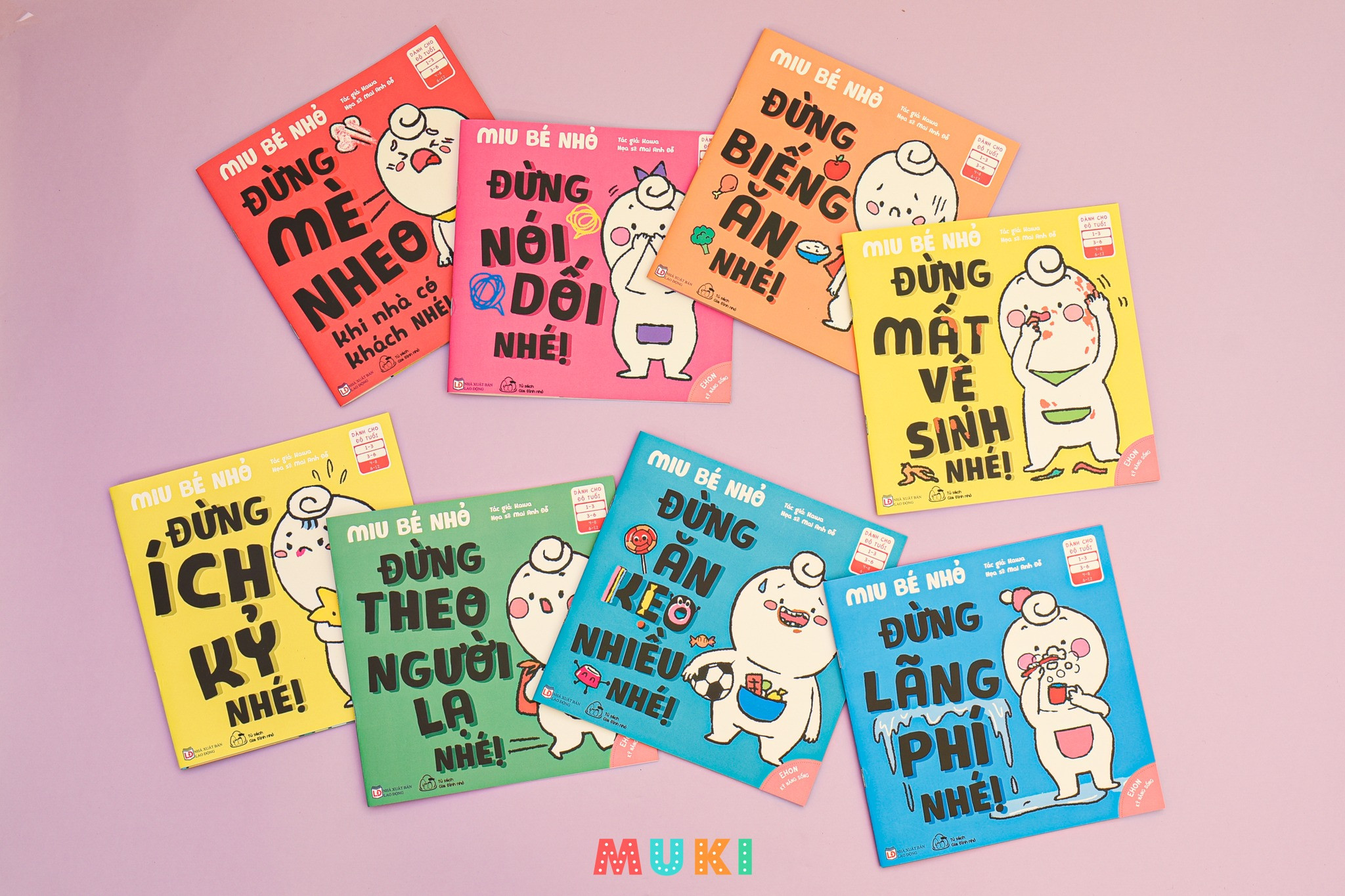 Sách bộ - Ehon kĩ năng sống - Miu bé nhỏ Phần 2 (COMBO 8 CUỐN)