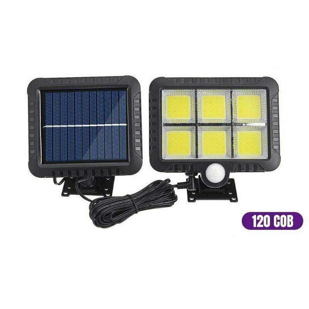 Đèn năng lượng mặt trời solar light mini Cao Cấp F120 COB Đèn Led có điều khiển cảm biến hồng ngoại chuyển động