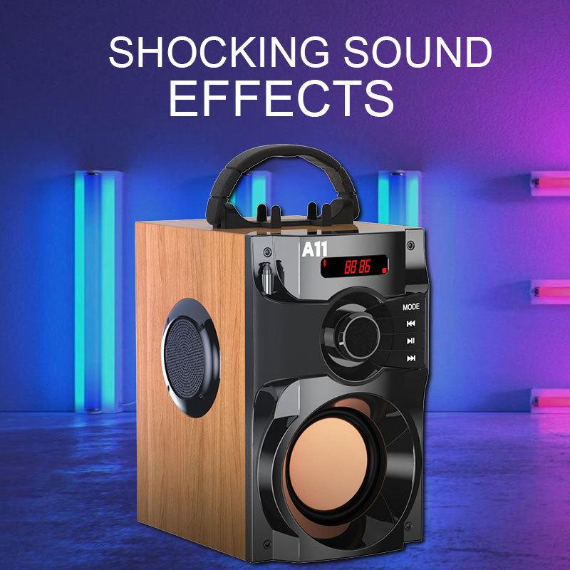 Loa siêu trầm di động Loa Bluetooth không dây Ngoài trời Hi-Fi Surround Bass Điều khiển từ xa Đài FM Hỗ trợ Micrô Karaoke Màu sắc: 02