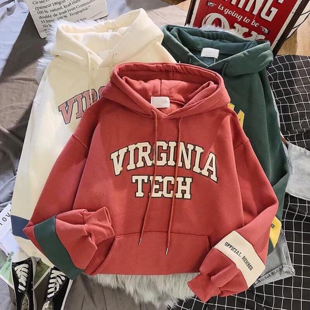Áo hoodie nữ in VIRGINIA