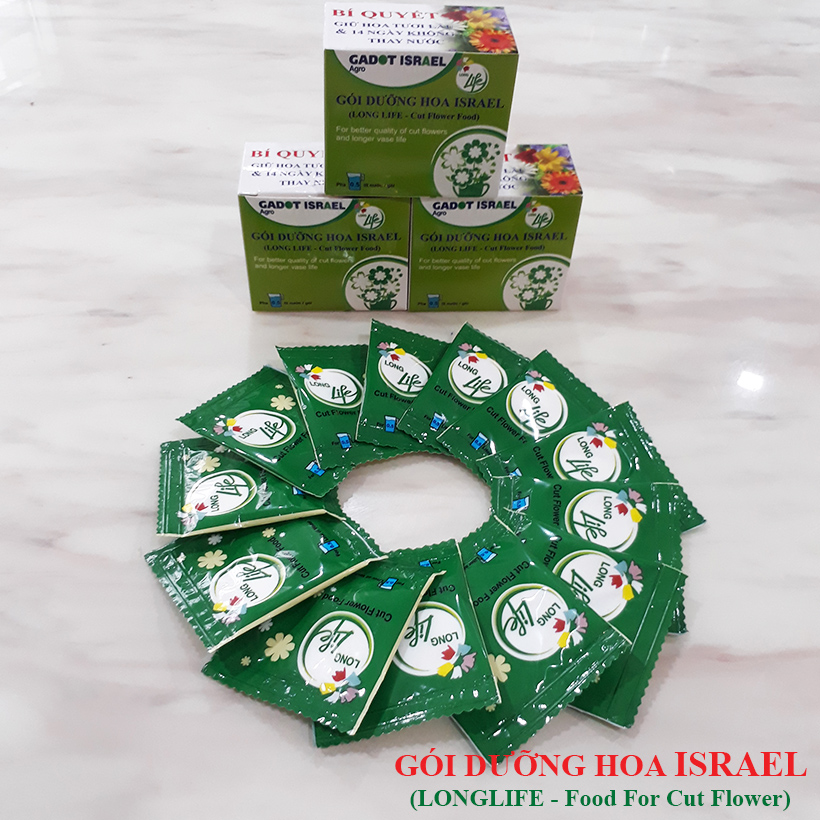 Bột Cắm Hoa Tươi Lâu Longlife Của Israel
