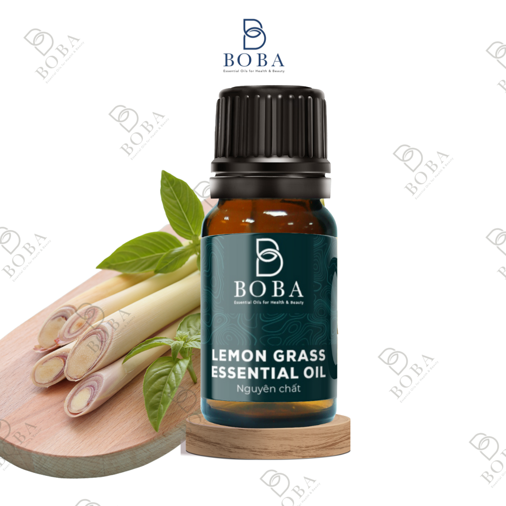 (HCM) Tinh Dầu Sả Chanh Boba Khuếch Tán Hương Thơm, Làm Dịu Không Khí, Kiểm Soát mùi, Sả chanh 5ml