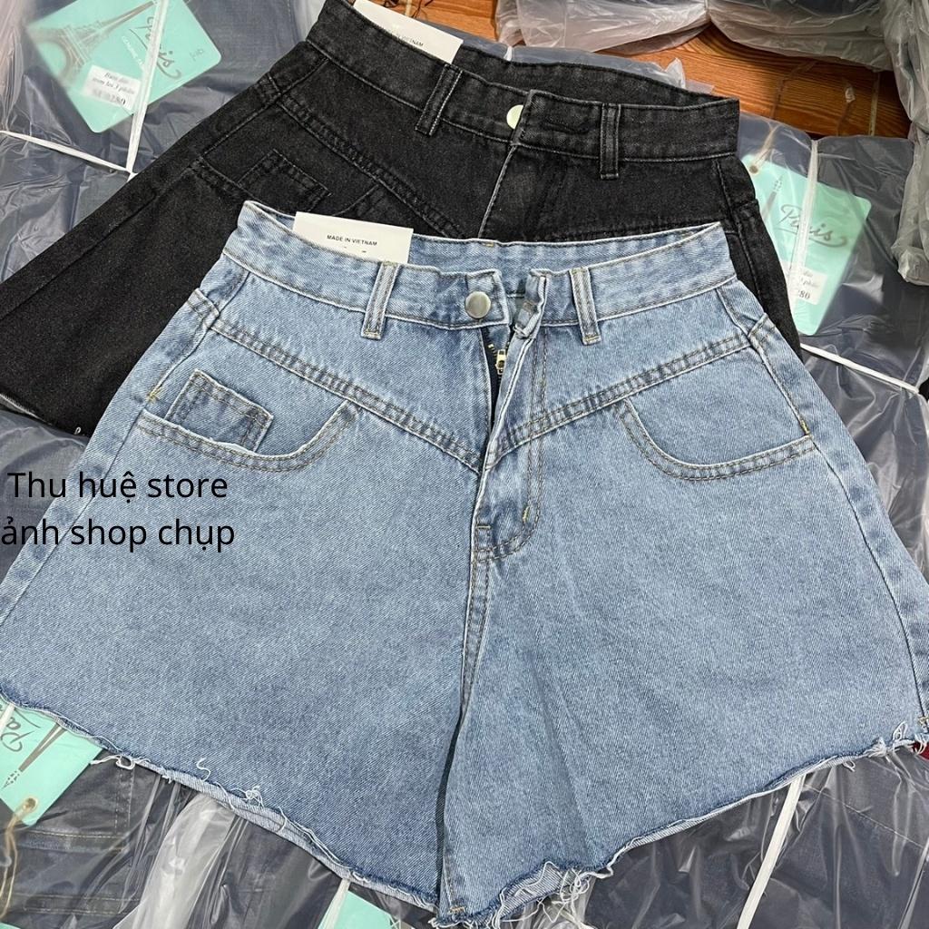 Quần Sooc Jeans Nữ Giả Váy Dáng Chữ A Ống Rộng Cực Xinh Cho Nữ