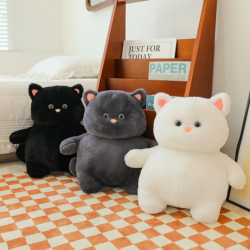 Thú nhồi bông mèo con bụng bự đáng yêu - Size 45cm - Quà tặng gấu bông mèo béo êm mịn cho bé