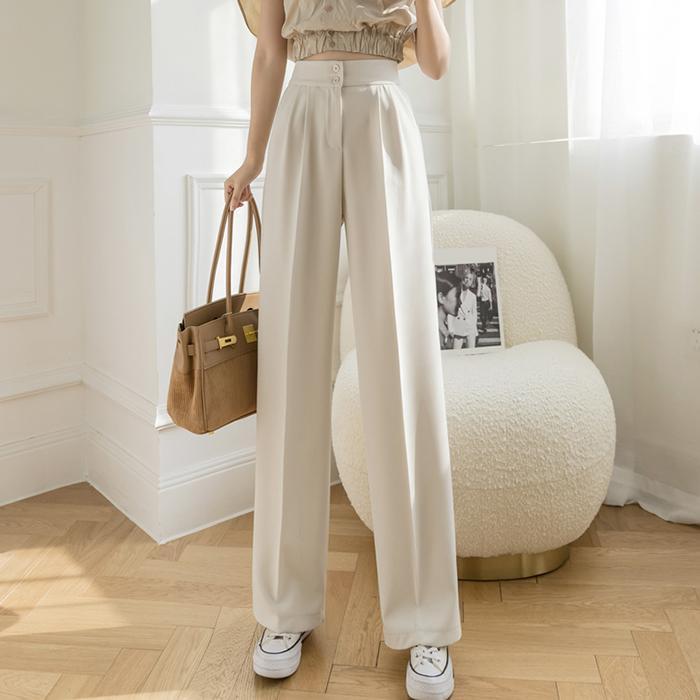 Quần Culottes Ống rộng Cao Cấp cạp cao hai cúc 002