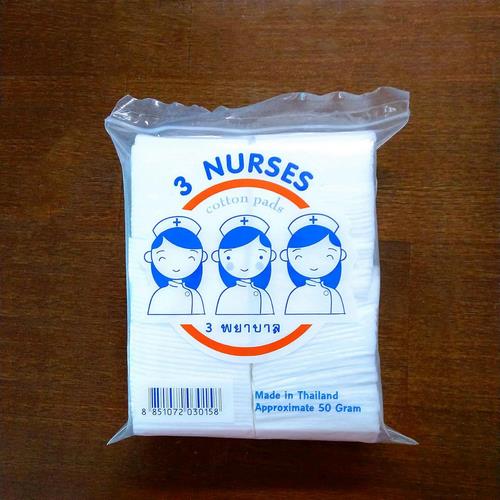 Bông tẩy trang y tế 120 miếng 3 Nurses cotton pads 50gr