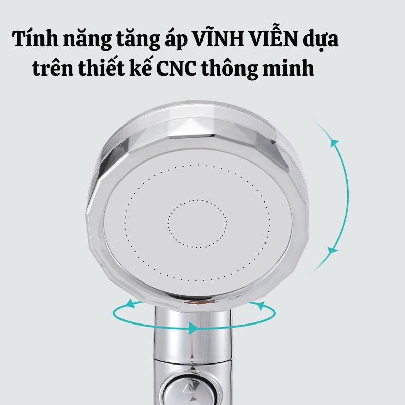 Vòi Sen Tăng Áp, Vòi Hoa Sen Chất Liệu Cao Cấp Không Gỉ Áp Lực Mạnh