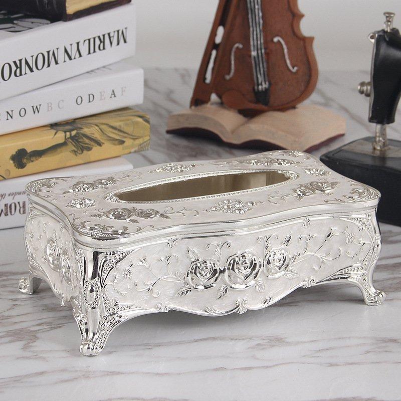 [KoSuyTu] Hộp Đựng Khăn Giấy Hợp Kim LOẠI XỊN Cao Cấp - 13x23x8cm - Trang Trí Nhà Cửa Sang Trọng Cho Phòng Khách