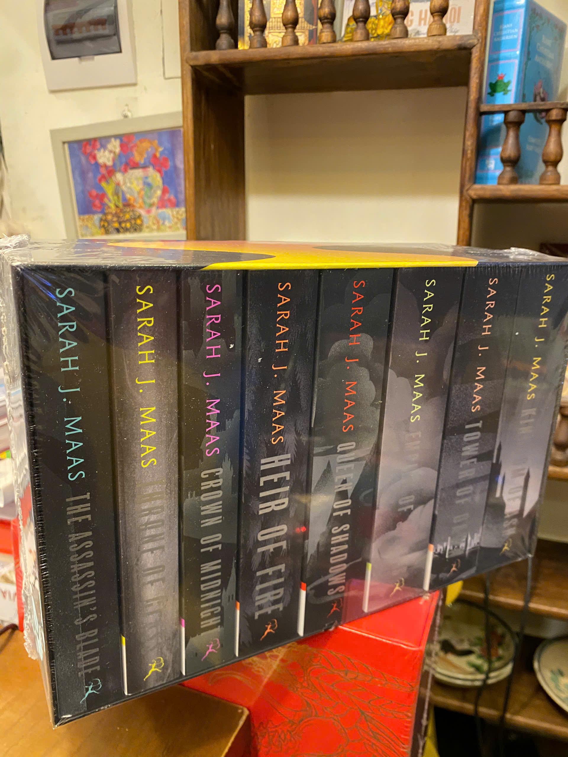 Sách - Throne of Glass Box Set (From Author of ACOTAR) by Sarah J. Maas | Fantasy Book Box Set