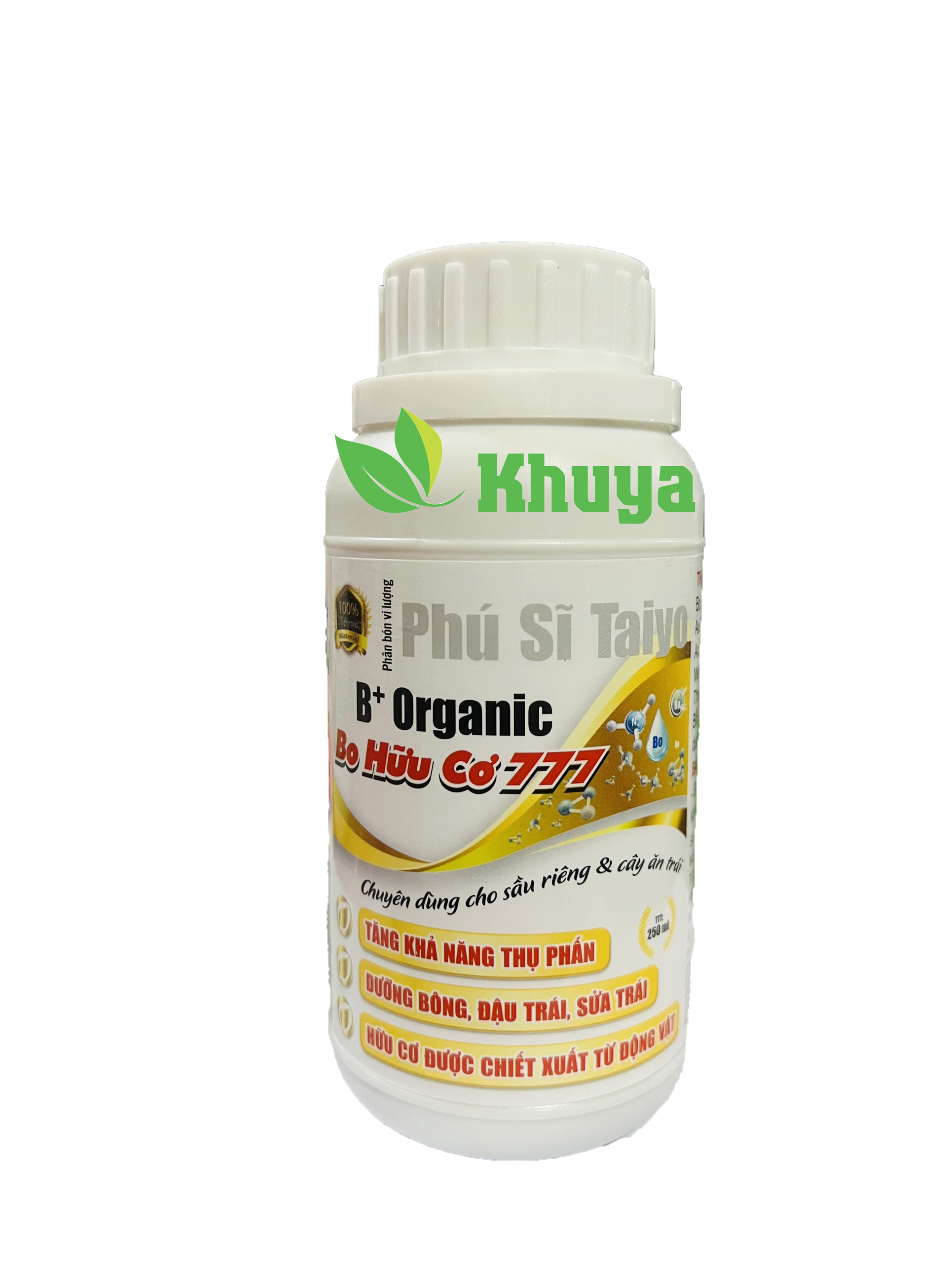 Phân bón vi lượng Bo Hữu Cơ 777 250ml B+ Organic Đậu Trái