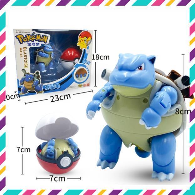 Mô Hình Quả Cầu Pokemon Lắp Ghép Biến Hình, Đồ Chơi Sáng Tạo Cho Bé, Full Box