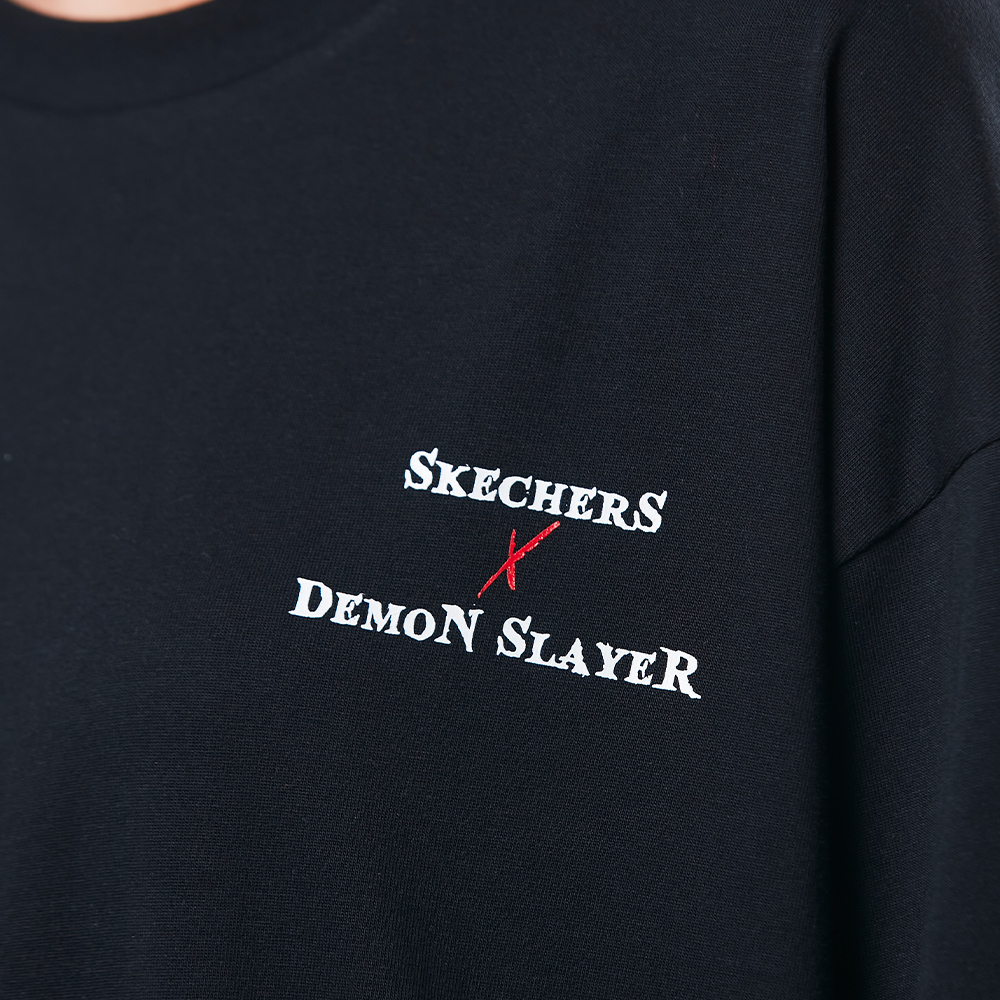 Skechers Unisex Áo Thun Tay Ngắn Demon Slayer - SL22Q4U306-002K