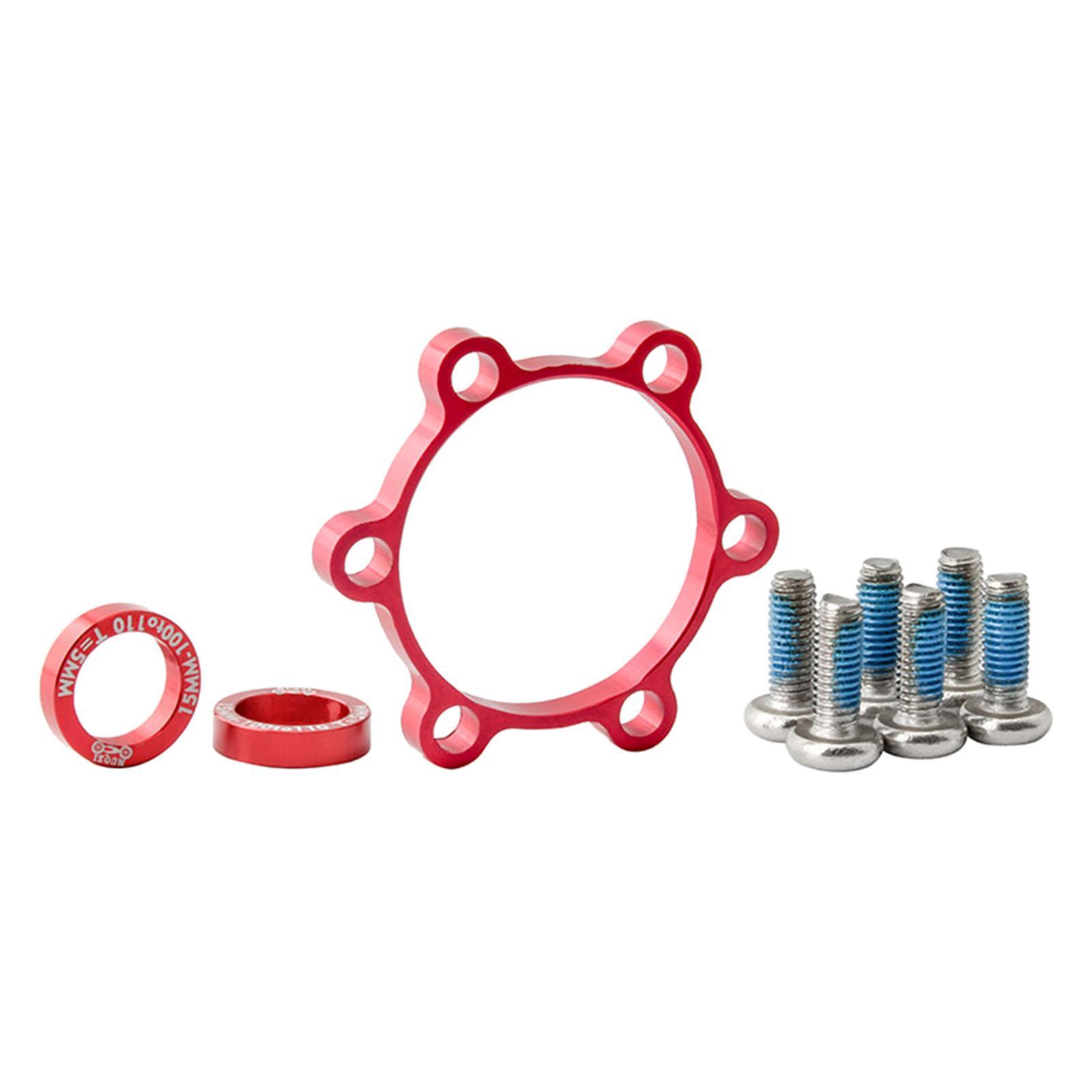 Front Rear  Boost Hub Conversion Adapter 6 Bolt Cycling Parts 5mm Red