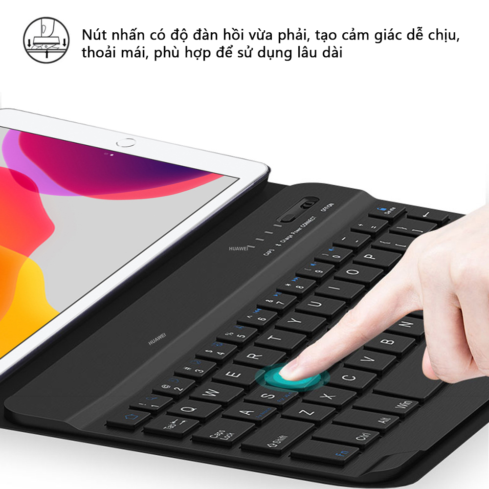 Bao Da Kèm Bàn Phím Dành Cho Ipad 10.2 Inch Gen 7 / 8 / 9 2019 / 2020 / 2021 Bluetooth