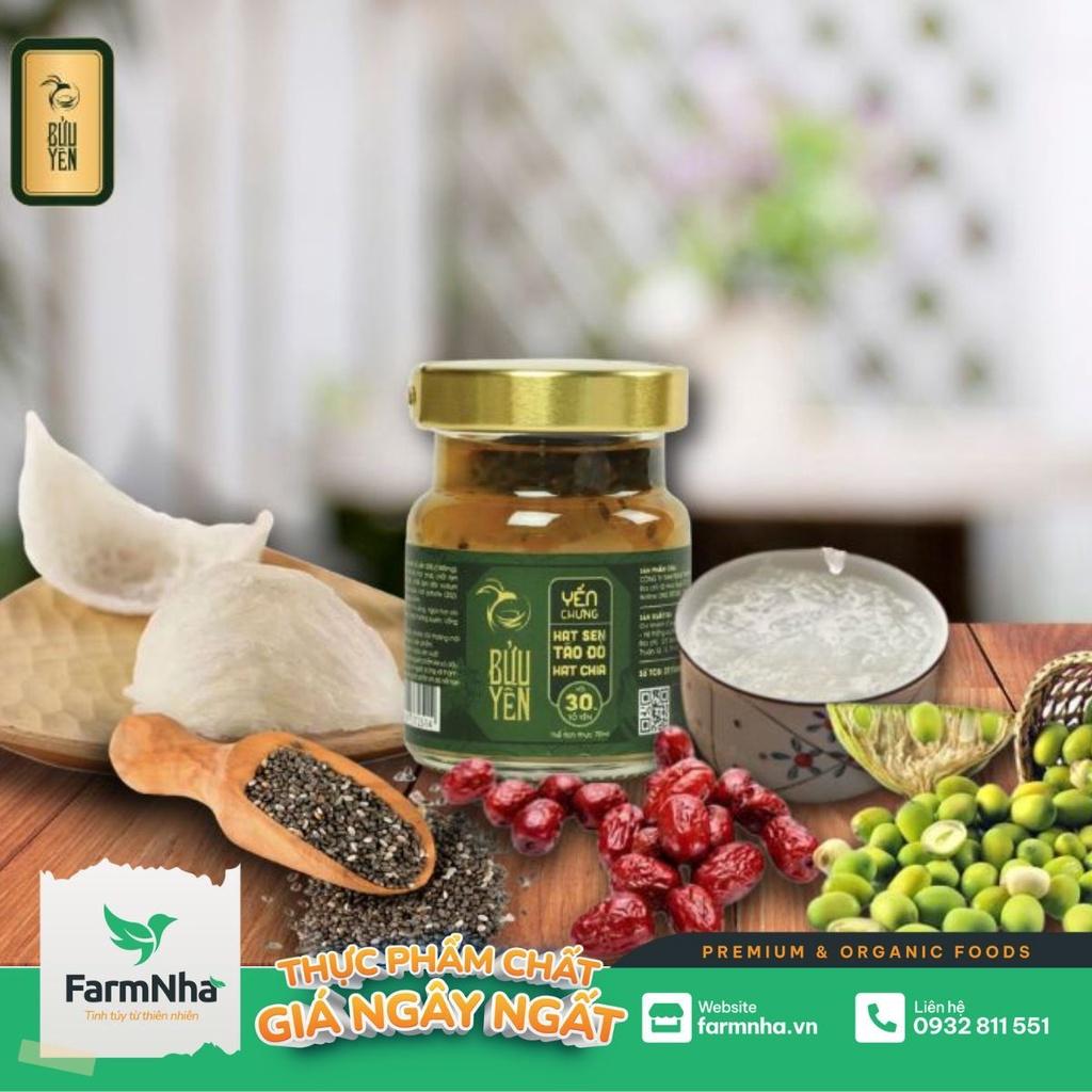 Yến Chưng Hạt Sen Táo đỏ Hạt chia Bửu Yến 70ml - Sản phẩm tuyệt vời giúp cơ thể khỏe mạnh.