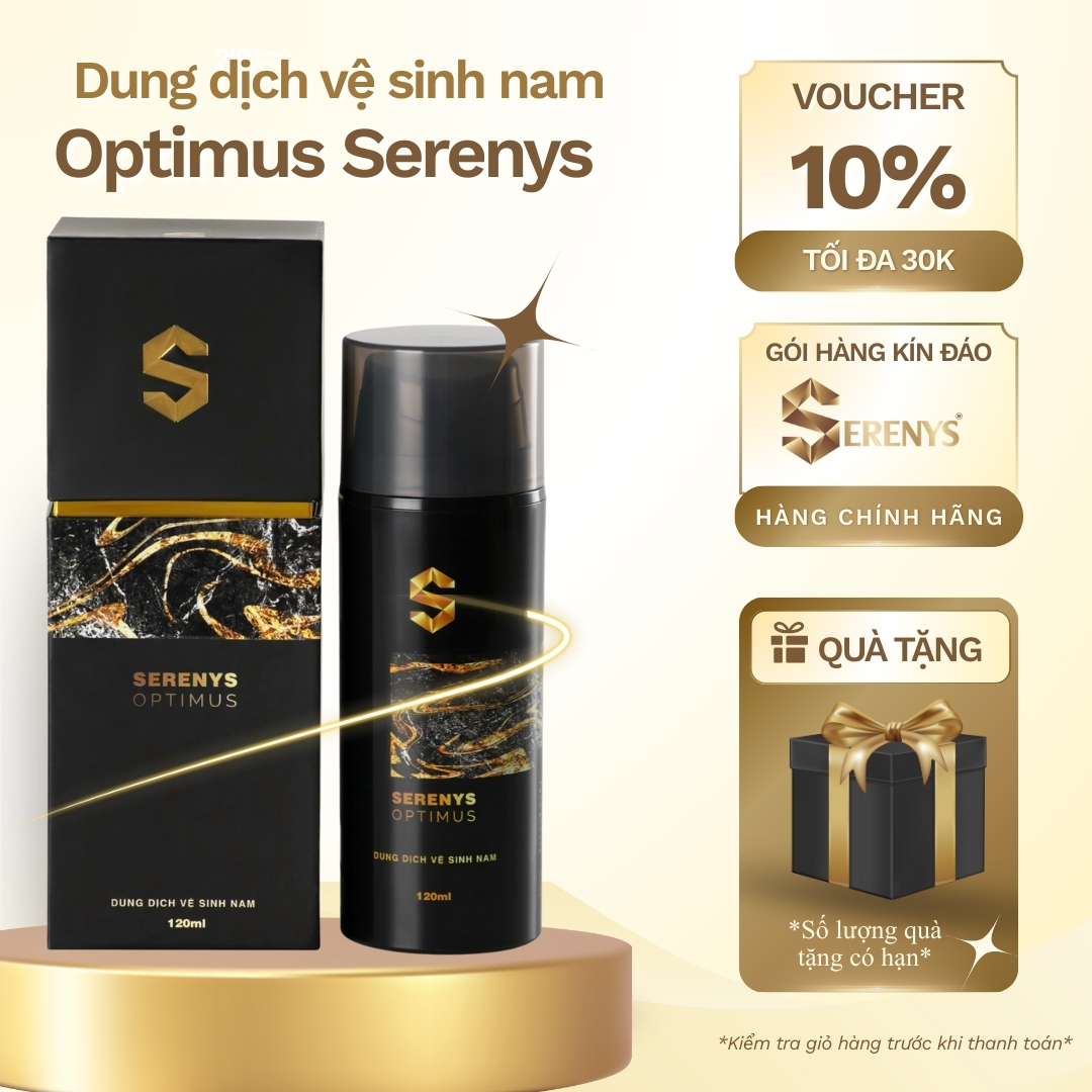 Gel Vệ Sinh Nam Cao Cấp Serenys Optimus 120ml – Làm Sạch & Dưỡng Ẩm