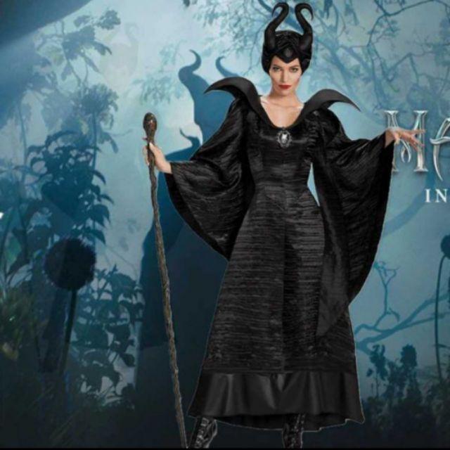 (CÓ SẴN) Trang Phục Tiên Hắc Ám Maleficent Bộ Đồ Hoá Trang Maleficent Kèm Mũ Có Sừng