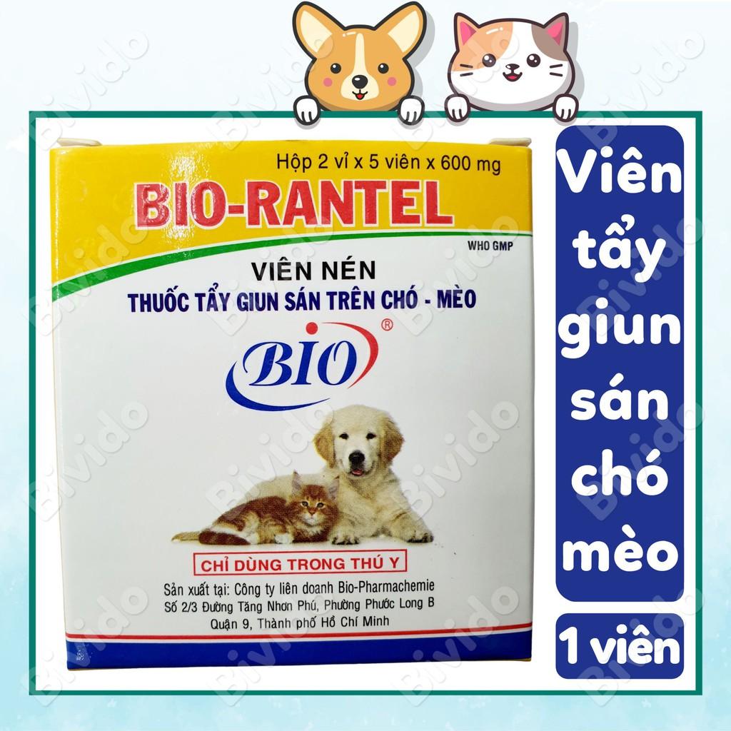 Bio-Rantel sổ giun chó mèo viên 600mg - Bivido