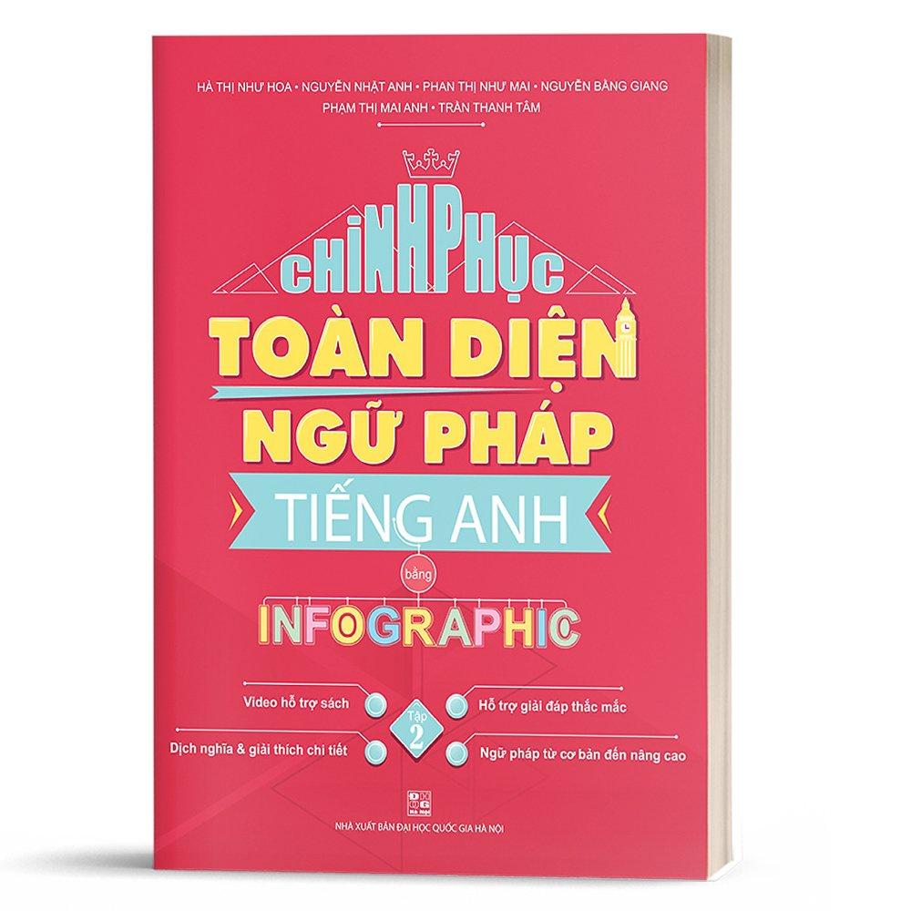 Chinh phục toàn diện Ngữ pháp tiếng Anh bằng Infographic - Tập 2 - Tặng kèm khóa học - Bản Quyền