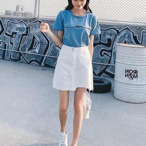 Váy Cạp Cao Rách Gấu