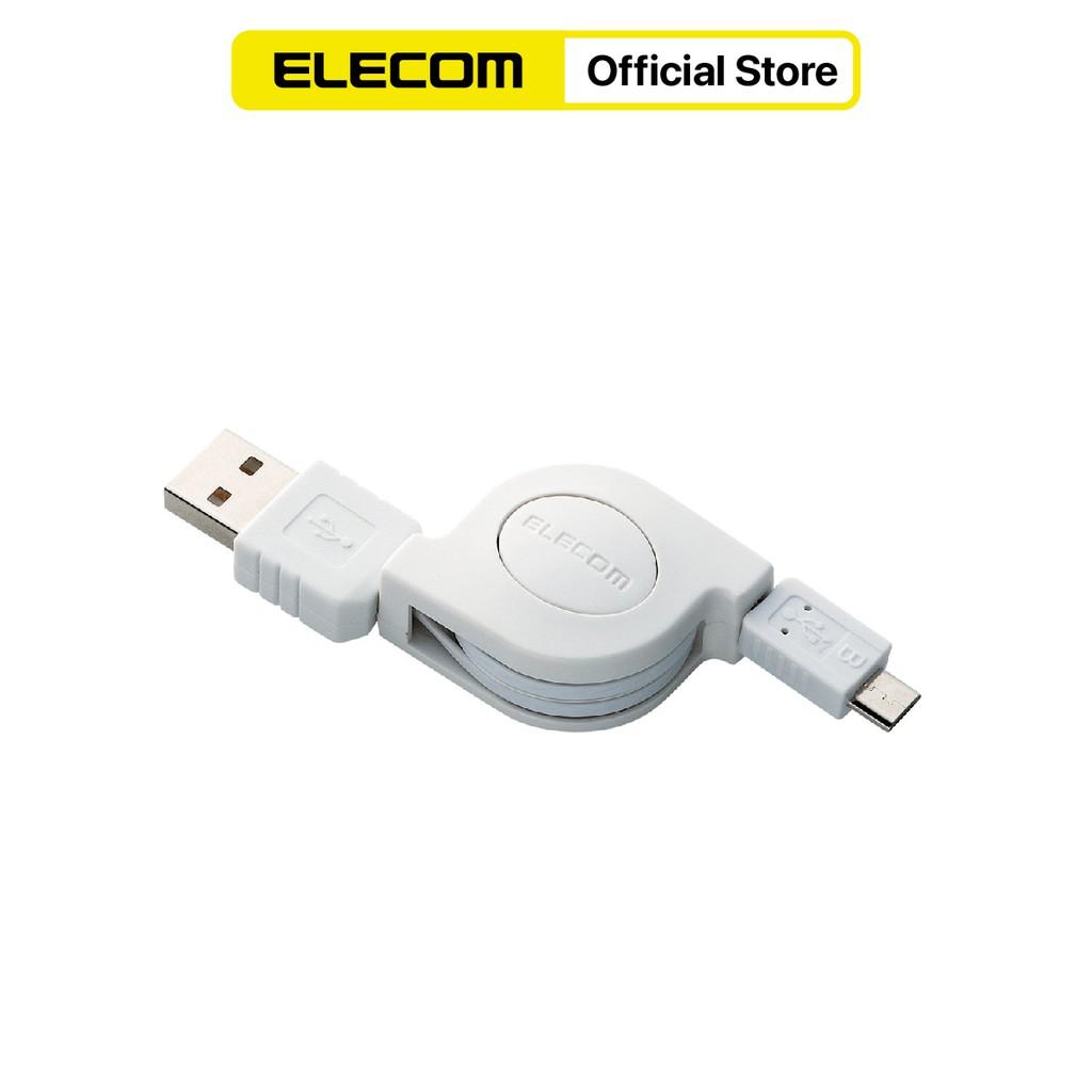 Dây cáp cuộn microUSB (A-microB) ELECOM MPA-AMBIRLC08 - Hàng chính hãng