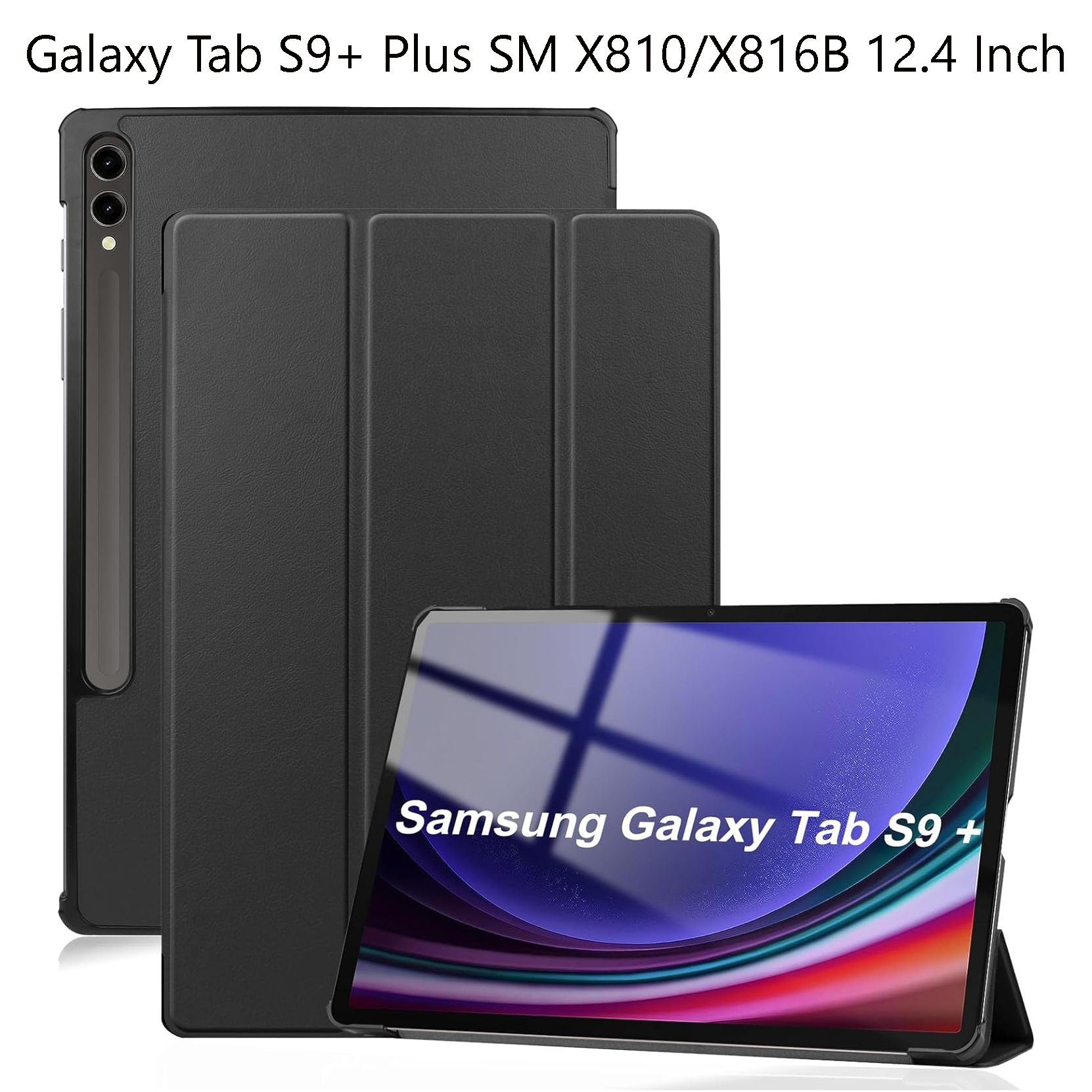 Bao Da Cover Dành Cho Samsung Galaxy Tab S9+ Plus SM X810 / X816B 12.4 Inch Hỗ Trợ Smart Cover Máy Tính Bảng