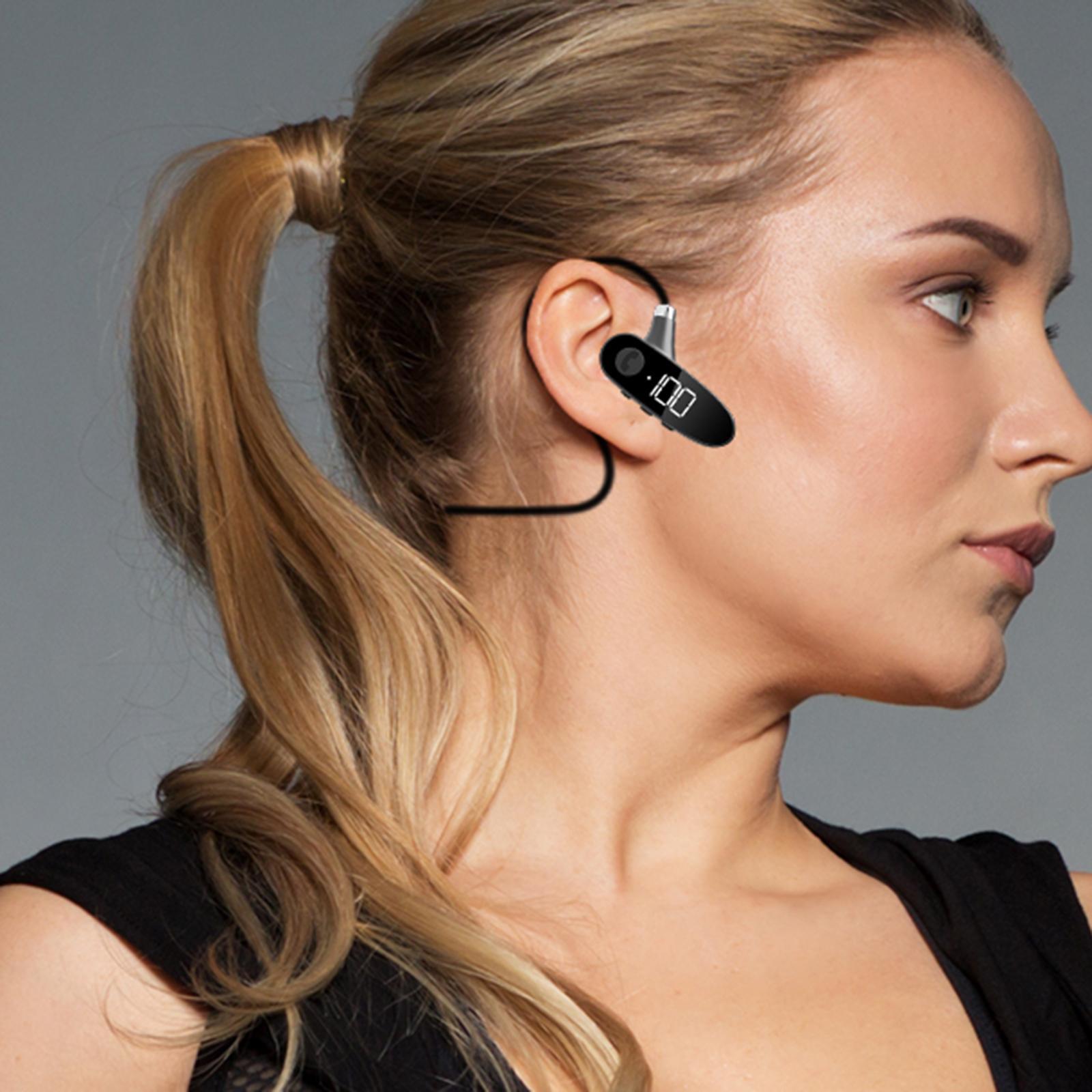 Sports Bone Conduction Headphones Bluetooth Earphones HIFI Sound Sweatproof