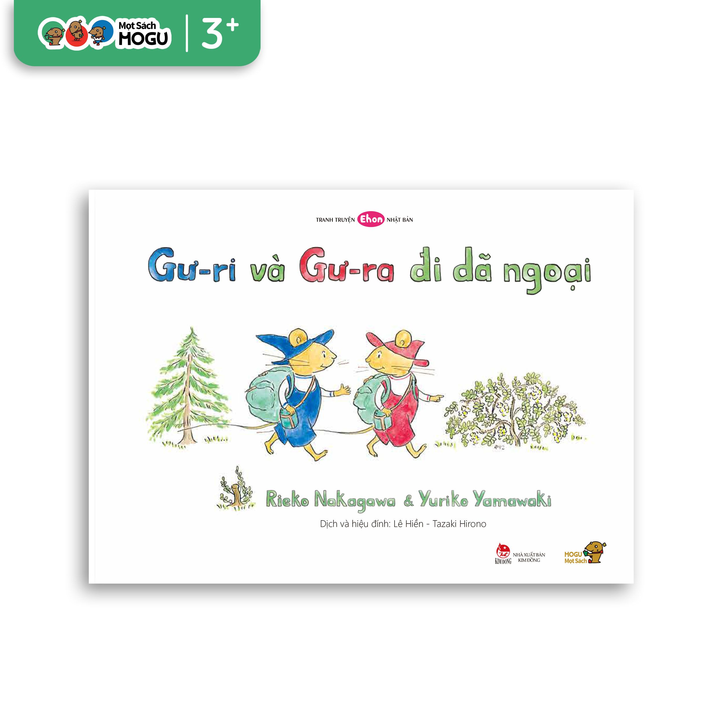 Sách cho bé từ 3 tuổi – Phát triển quan sát Gư-ri và Gư-ra đi dã ngoại Truyện tranh Ehon Nhật Bản