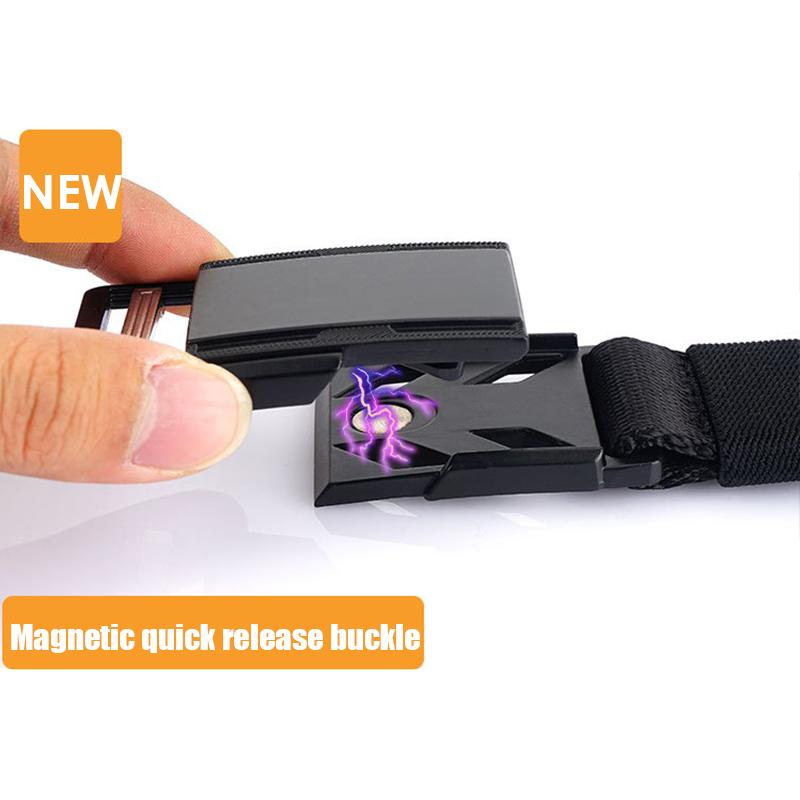 Chính Thức Xác Thực Unisex Chiến Thuật Đai Chống Rỉ Sét Kim Loại Khóa Nam Châm Công Việc Ngoài Trời Dây MềM MạI Thực Nylon Quân Sự Thắt Lưng Nam