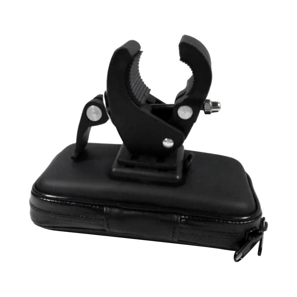 Bike Phone Mount Holder, Motorcycle Waterproof Phone Case Bag with Handlebar Mount Holder Cradle