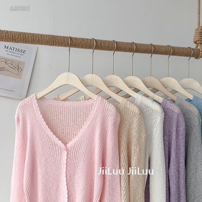 ÁO KHOÁC CARDIGAN CROPTOP LEN THUN LỬNG SUÔNG TRƠN MÀU PASTEL ĐI BIỂN DẠO PHỐ ĐI CHƠI ĐI LÀM ĐI HỌC