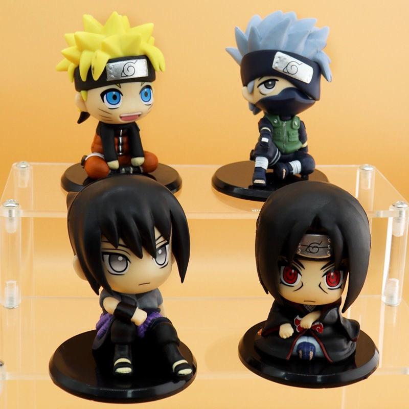 Set Mô hình Naruto chibi, bộ 4 mô hình nhân vật Naruto siêu đẹp (Naruto, Kakashi, Sasuke, Itachi