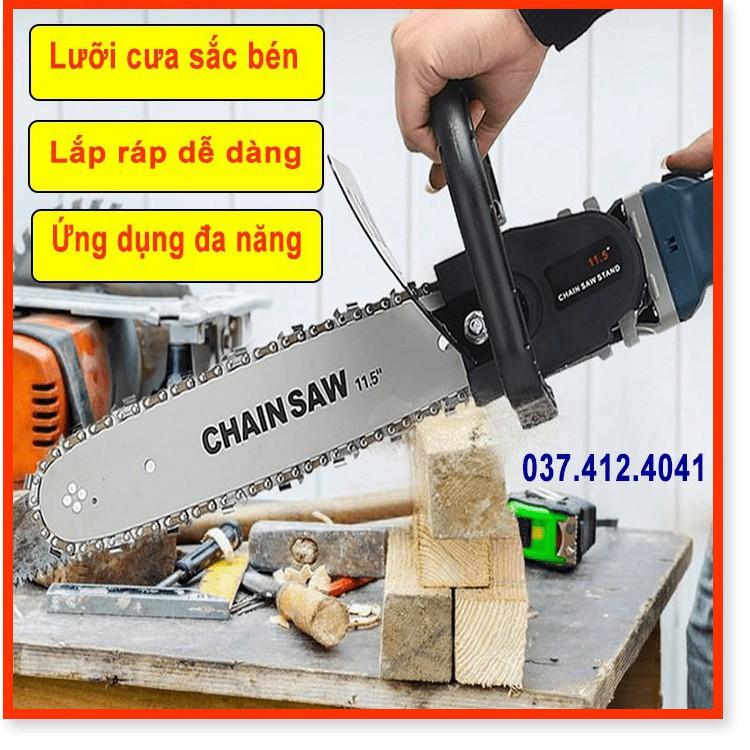 Lưỡi cưa xích gắn máy mài CHAIN SAW - luoi cua xich gan may mai - Có bình tra dầu tự động gắn liền