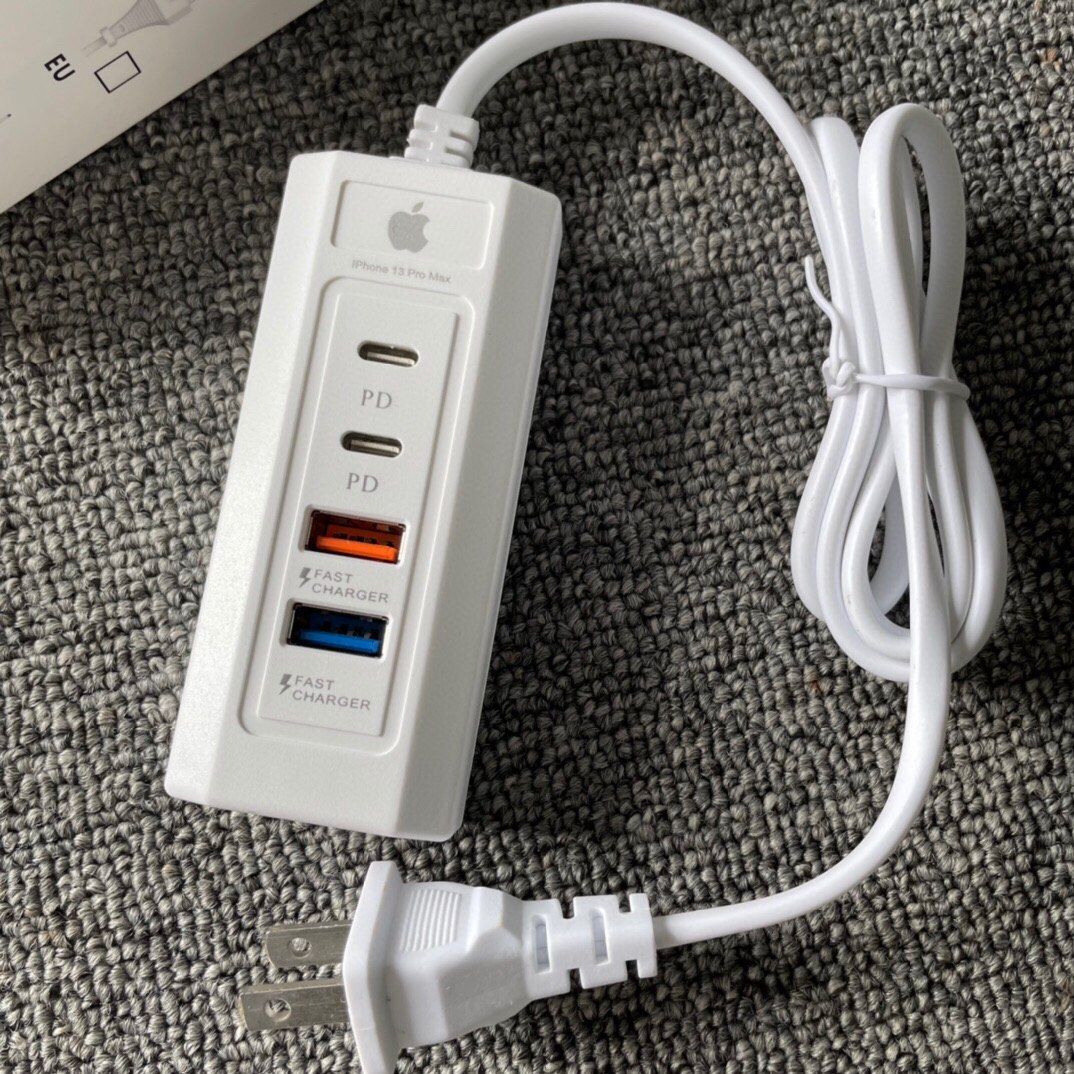 Ổ cắm sạc điện thoại ip tích hợp 2 cổng sạc PD 2 cổng usb sạc nhanh siêu tiện