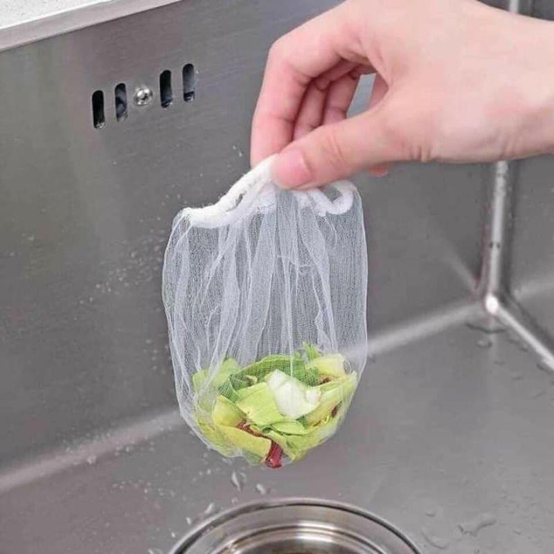 Set 100 túi lọc rác cho bồn rửa bát, rửa chén trong nhà bếp