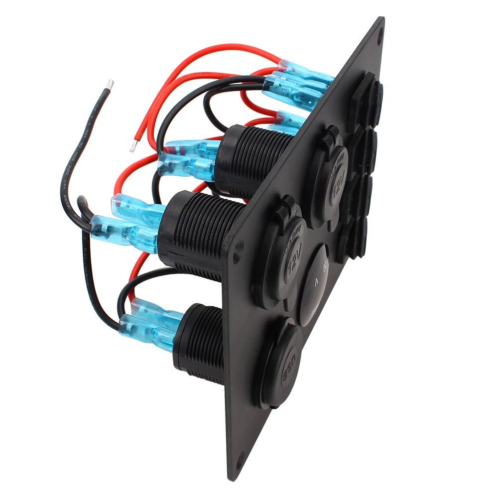 Công tắc bật lửa 4 nút bấm kỹ thuật số 12V/24V