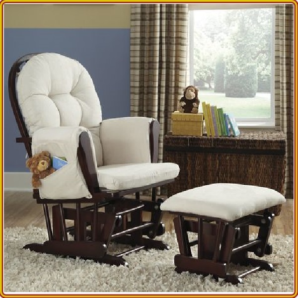 Ghế trượt thư giãn  Rocking Chair Juno Sofa màu nâu kem KT 70 x 74 x 102 cm