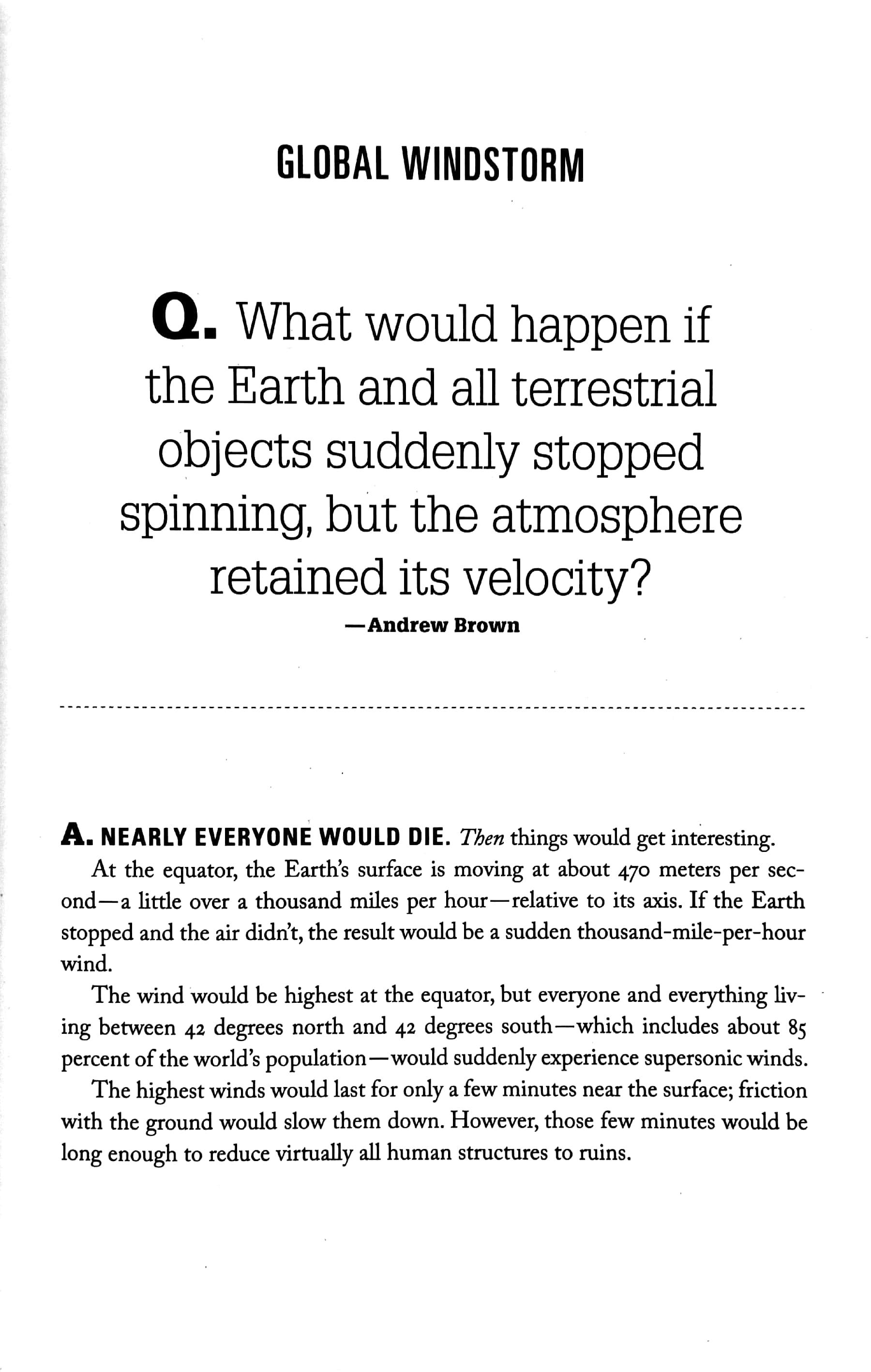 What If?: Serious Scientific Answers to Absurd Hypothetical Questions