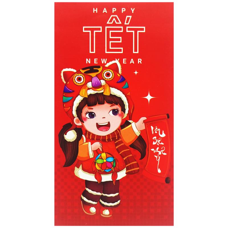 Bộ 5 Bao Lì Xì Tết Giáp Thìn - Futurebook L380 - Vạn Sự Như Ý