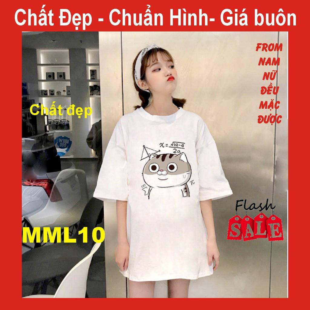Áo thun mèo cat ami bụng bự M8,UNI SIZE FREE SIZE ,tay lỡ