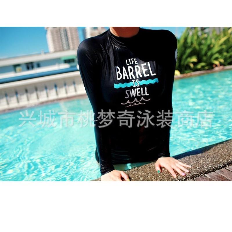 (Có sẵn) Đồ bơi bikini áo dài tay phong cách Hàn quốc 2020 màu đen