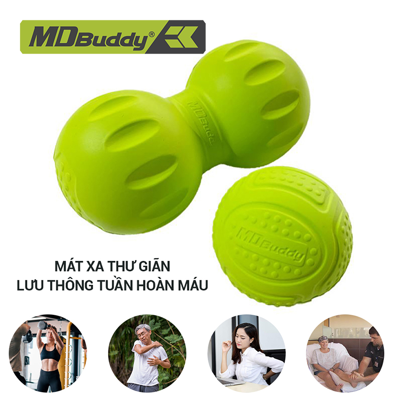 Bóng Mát Xa Thư Giãn Toàn Thân MDBuddy MD1278 Chất Liệu PU, Kích Thước 13×6 cm